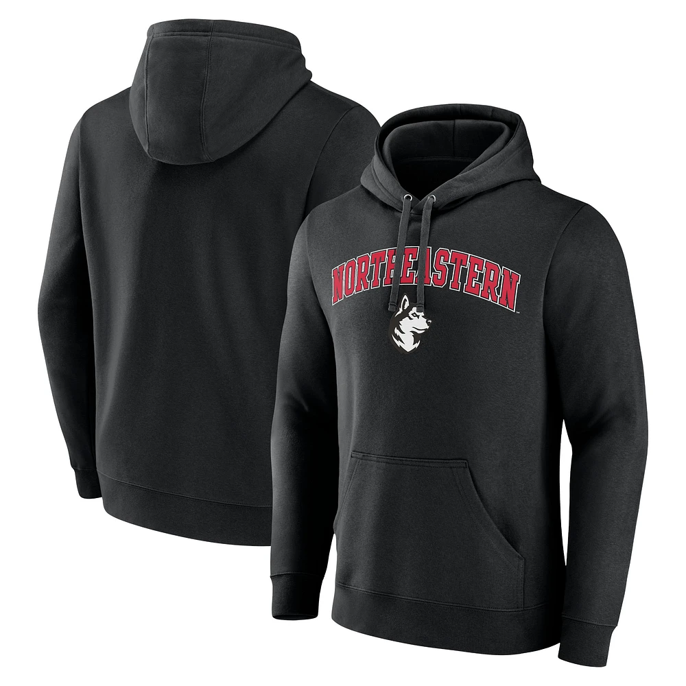 Men's Black Northeastern Huskies Campus Pullover Hoodie