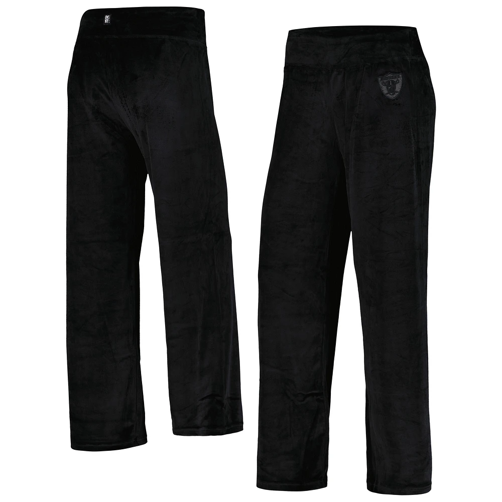 Women's DKNY Sport Black Las Vegas Raiders Demi Straight Leg Pants