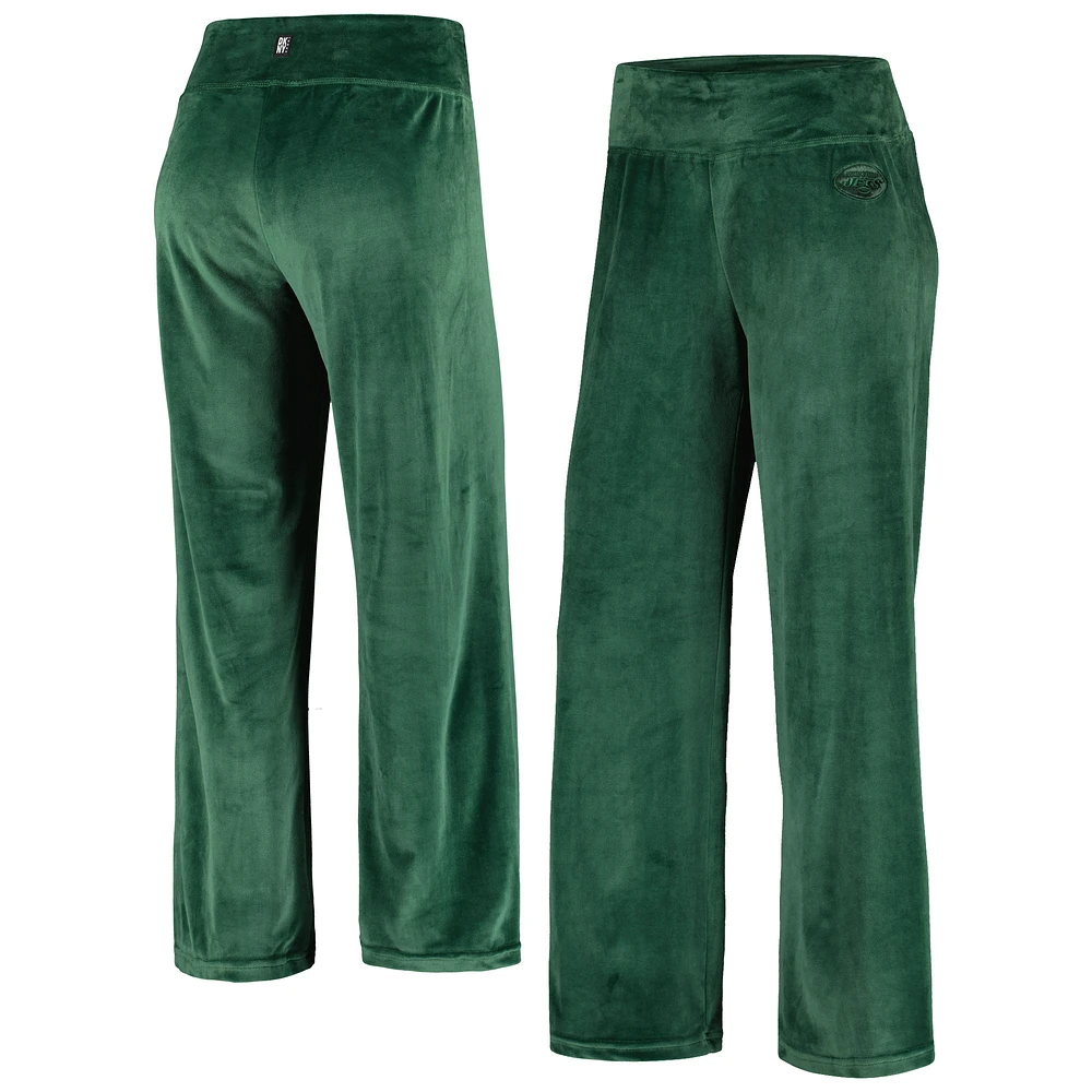 Women's DKNY Sport Green New York Jets Demi Straight Leg Pants
