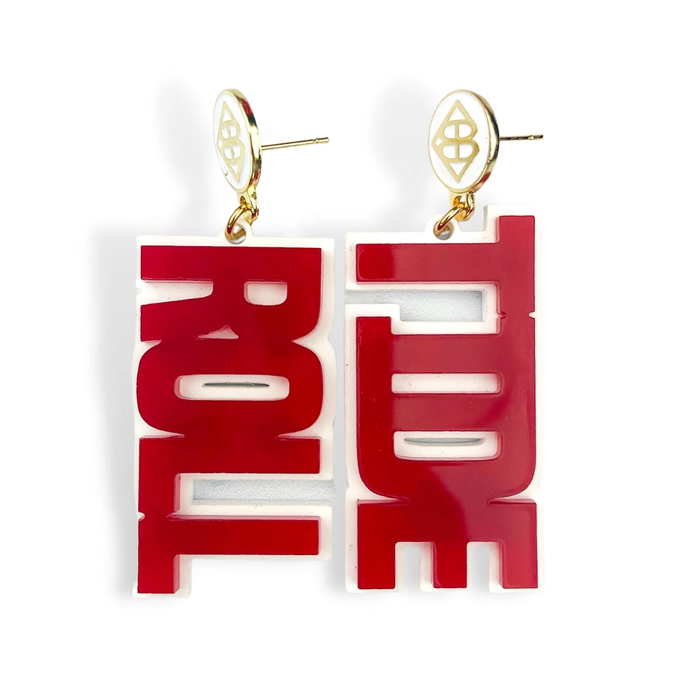 Brianna Cannon Alabama Crimson Tide Large Word Earrings