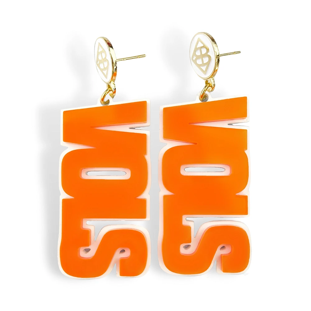 Brianna Cannon Tennessee Volunteers Large Word Earrings