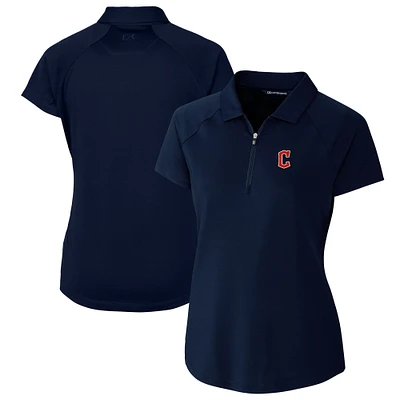 Women's Cutter & Buck Navy Cleveland Guardians DryTec Forge Stretch Polo