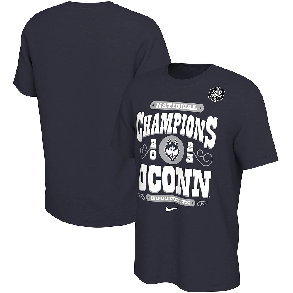 Nike Navy UConn Huskies 2023 NCAA Men’s Basketball National Champions Celebration T-Shirt