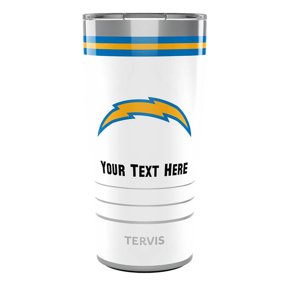 Tervis Los Angeles Chargers 20oz. Personalized Arctic Stainless Steel Tumbler