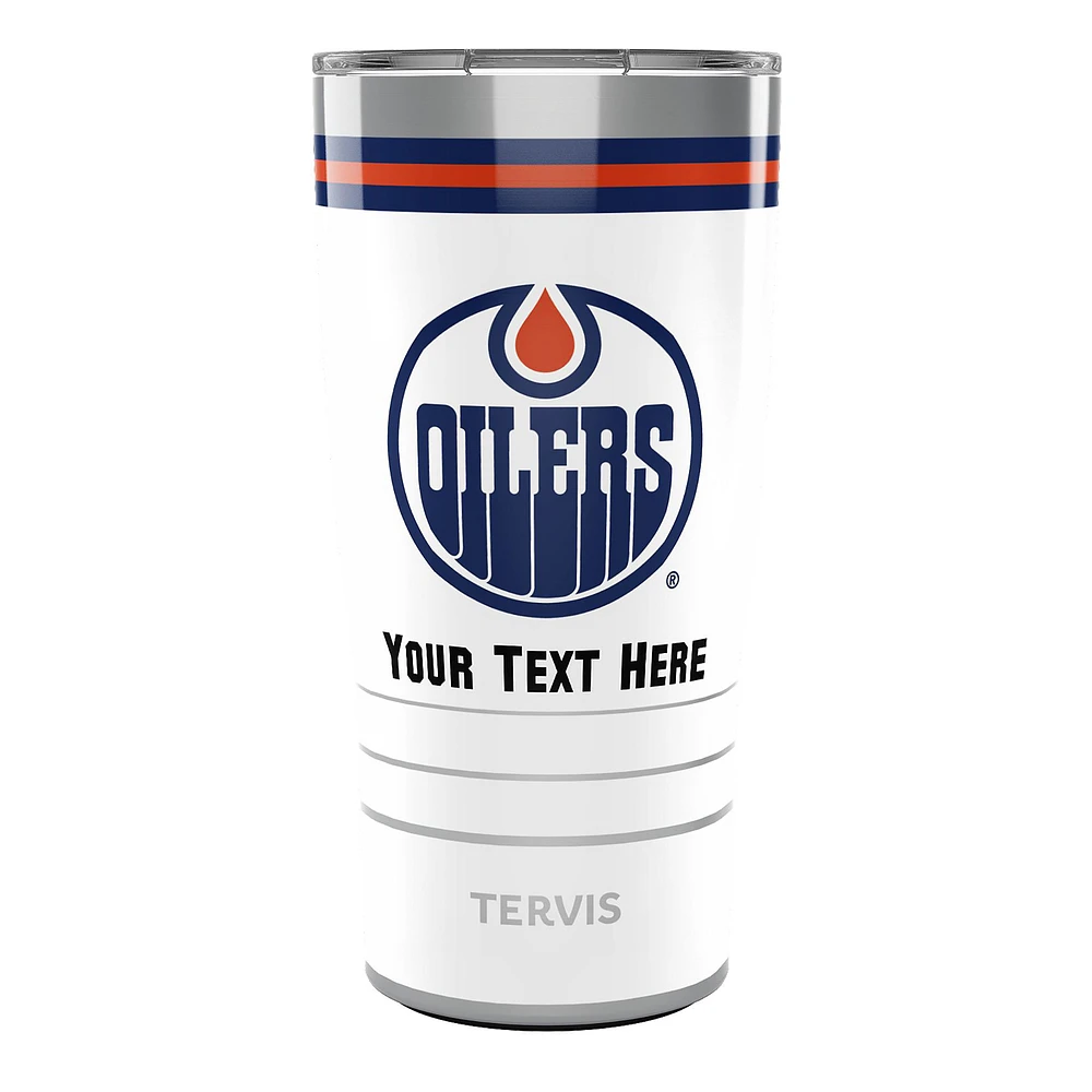 Tervis Edmonton Oilers 20oz. Personalized Arctic Stainless Steel Tumbler