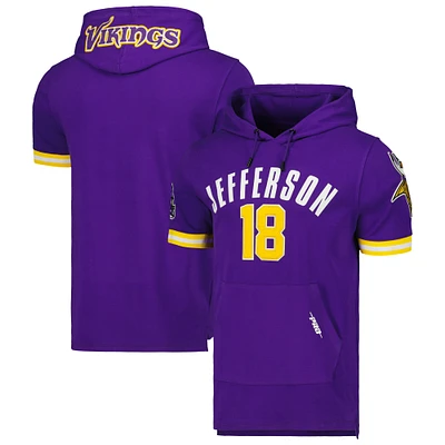 Men's Pro Standard Justin Jefferson Minnesota Vikings Player Name & Number Hoodie T-Shirt