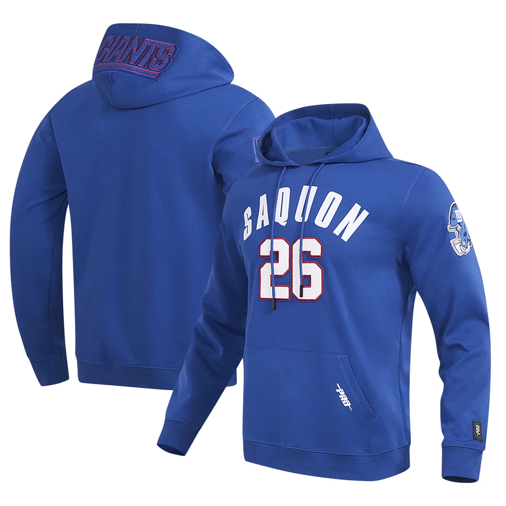 Men's Pro Standard Saquon Barkley Royal New York Giants Player Name & Number Pullover Hoodie