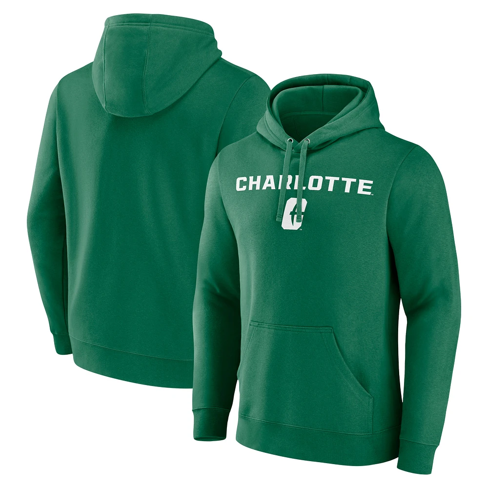 Men's Green Charlotte 49ers Campus Pullover Hoodie