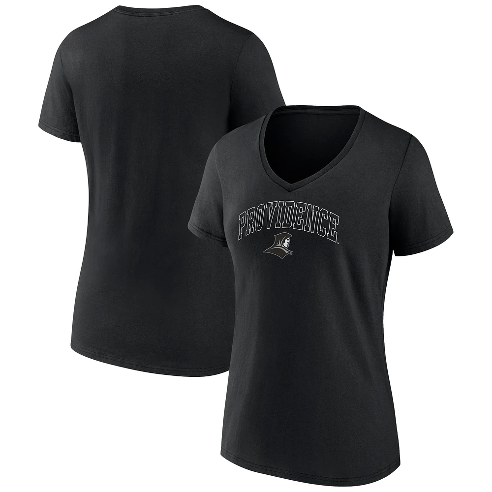 Women's Black Providence Friars Campus V-Neck T-Shirt