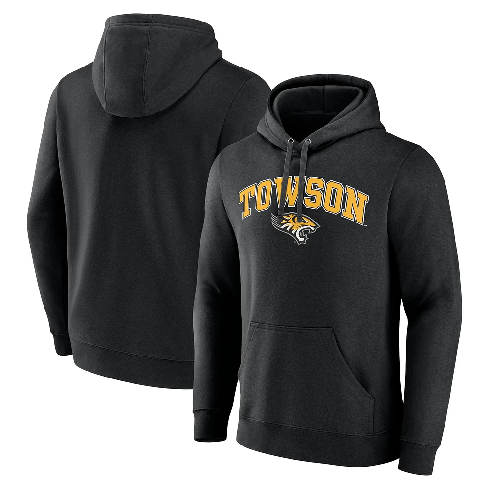 Men's Black Towson Tigers Campus Pullover Hoodie