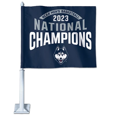 WinCraft UConn Huskies 2023 NCAA Men's Basketball National Champions 11'' x 14'' Car Flag