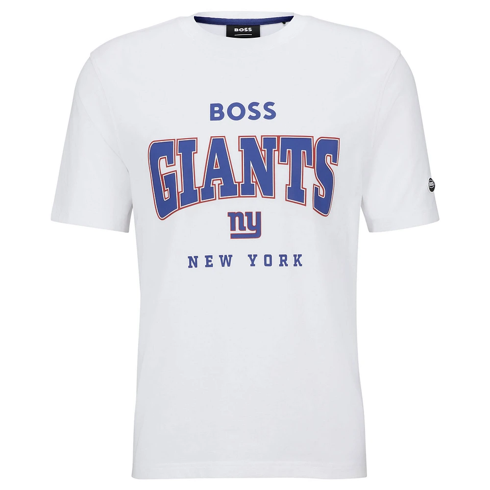 Men's BOSS X NFL White New York Giants Huddle T-Shirt