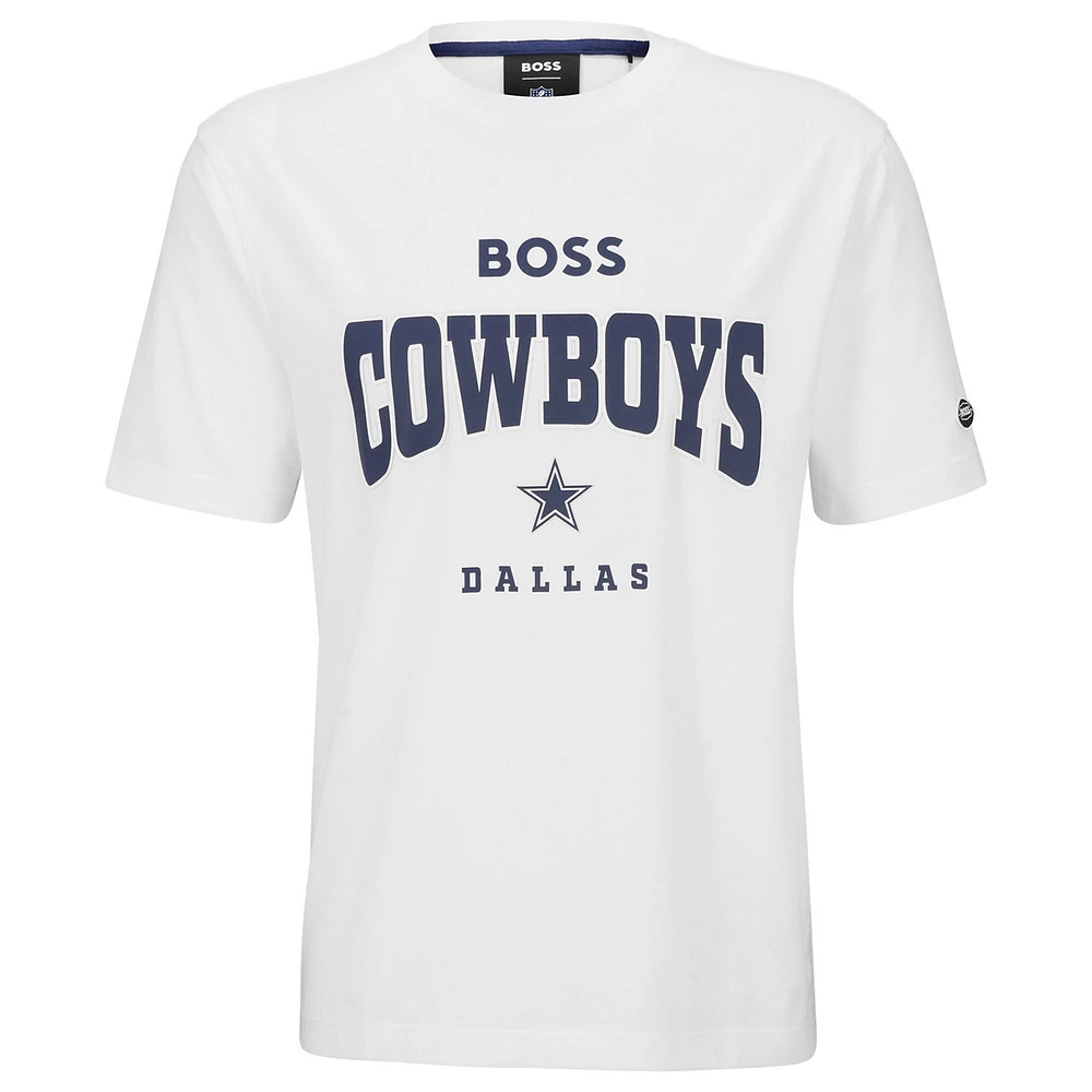 Men's BOSS X NFL White Dallas Cowboys Huddle T-Shirt
