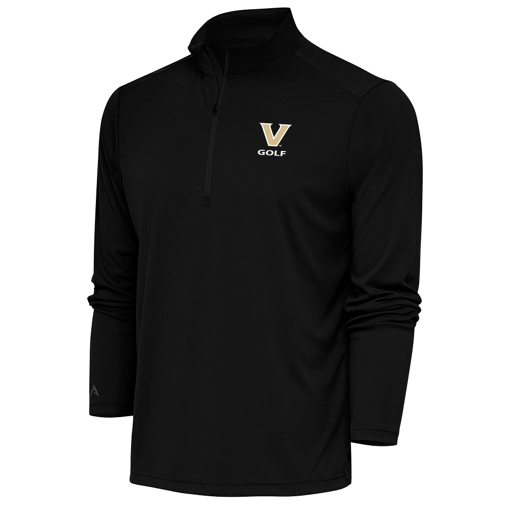 Men's Antigua Vanderbilt Commodores Golf Tribute Quarter-Zip Pullover Top