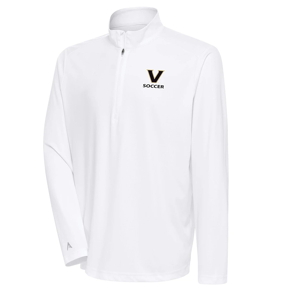 Men's Antigua Vanderbilt Commodores Soccer Tribute Quarter-Zip Pullover Top