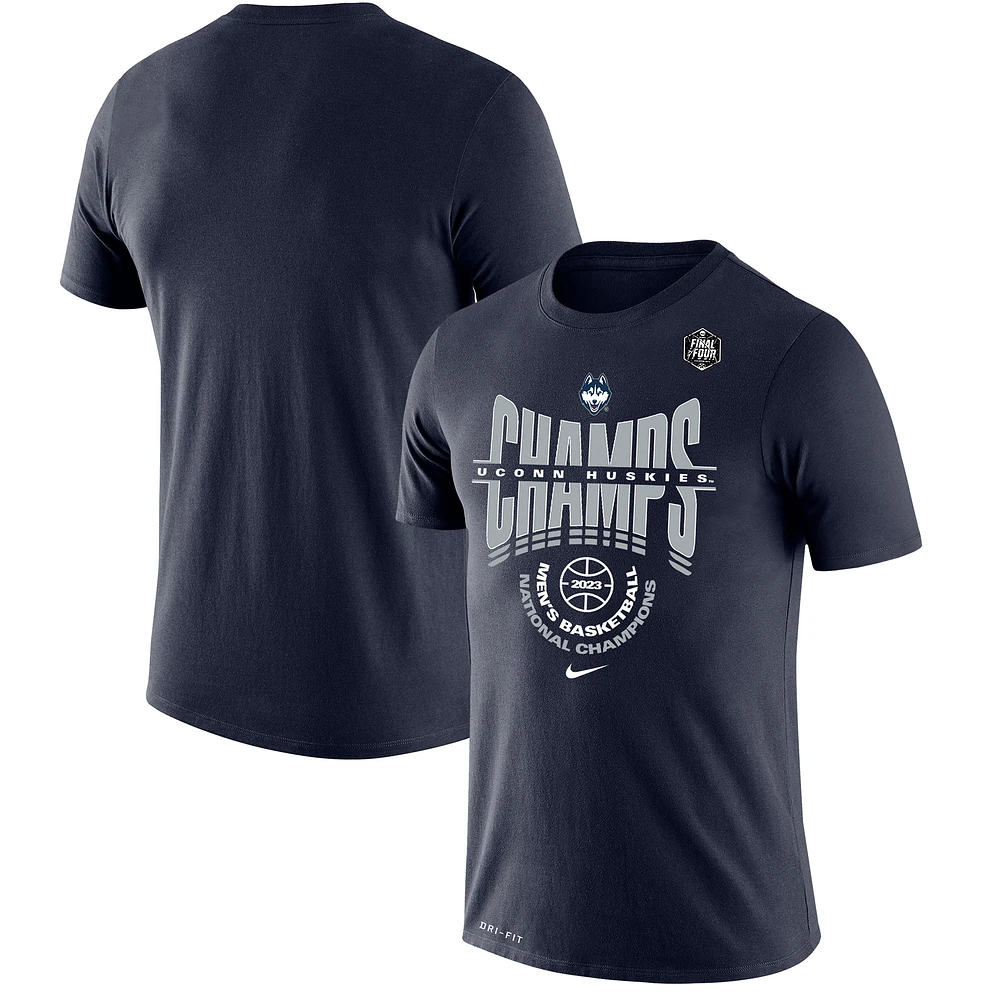Nike Navy UConn Huskies 2023 NCAA Men's Basketball National Champions Locker Room Big & Tall Performance T-Shirt