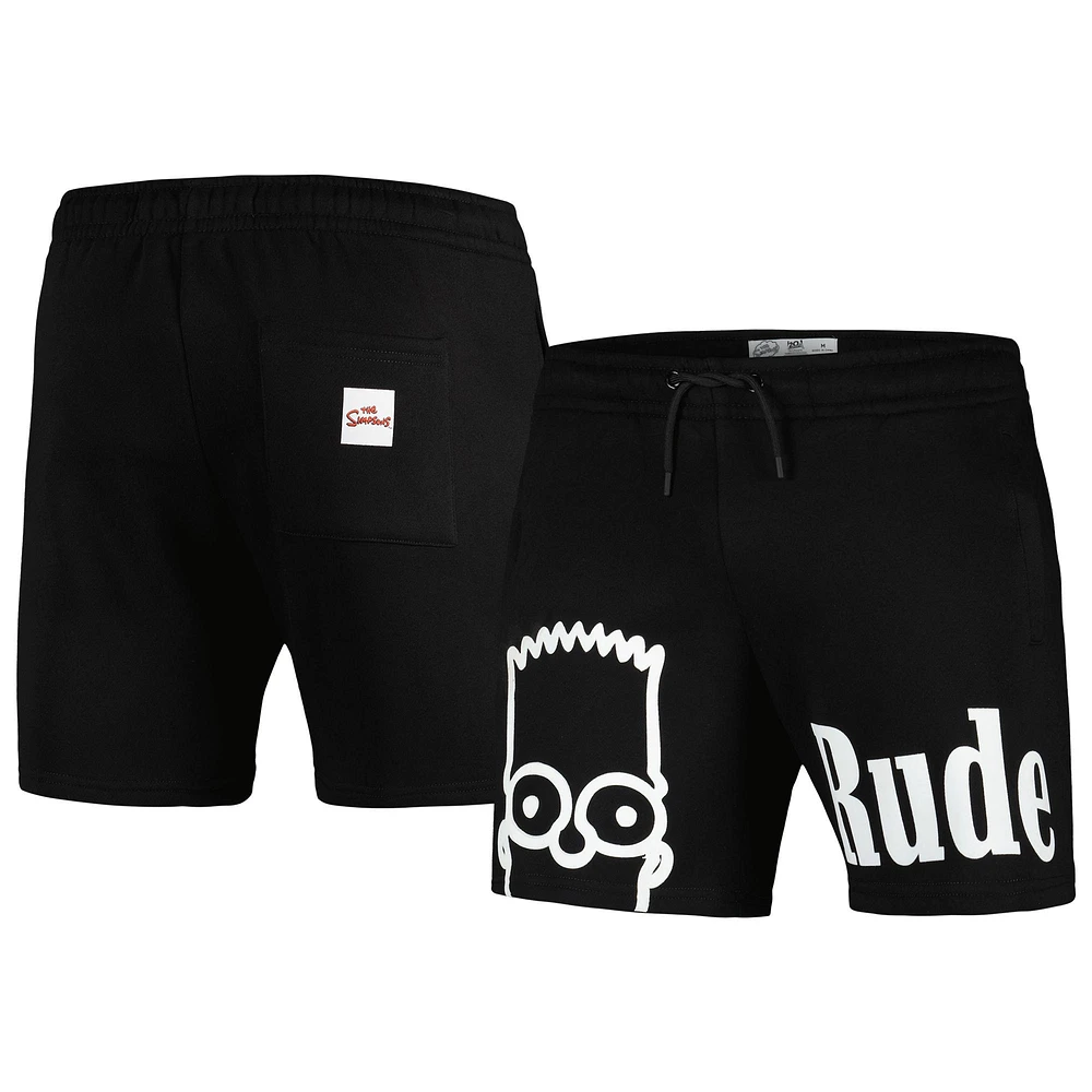Men's Freeze Max Black The Simpsons Shorts