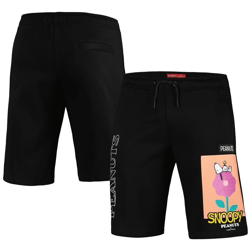 Men's Freeze Max Black Peanuts Snoopy Shorts