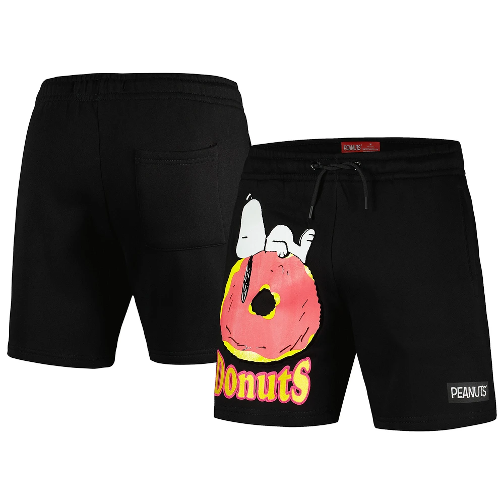 Men's Freeze Max Black Peanuts Snoopy Donuts Shorts