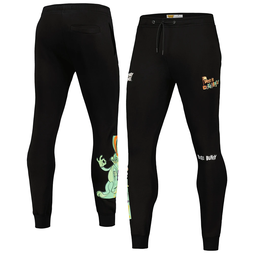 Men's Freeze Max Bugs Bunny Black Looney Tunes Delightful Jogger Pants