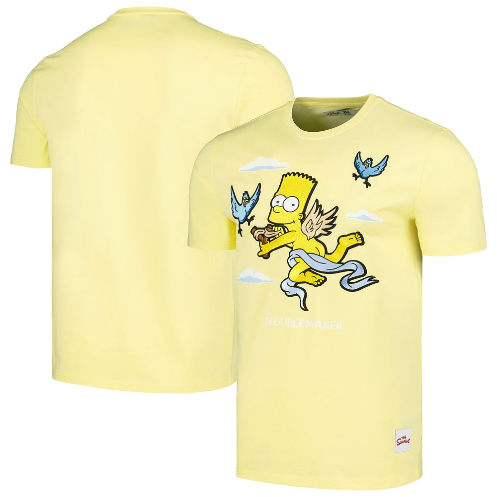 Men's Freeze Max Yellow The Simpsons Troublemaker T-Shirt