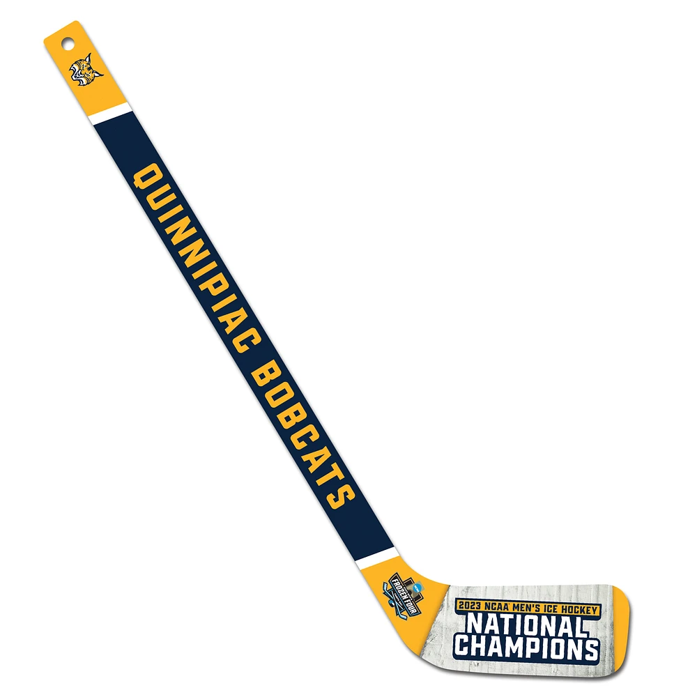 WinCraft Quinnipiac Bobcats 2023 NCAA Men's Ice Hockey National Champions Mini Wood Hockey Stick
