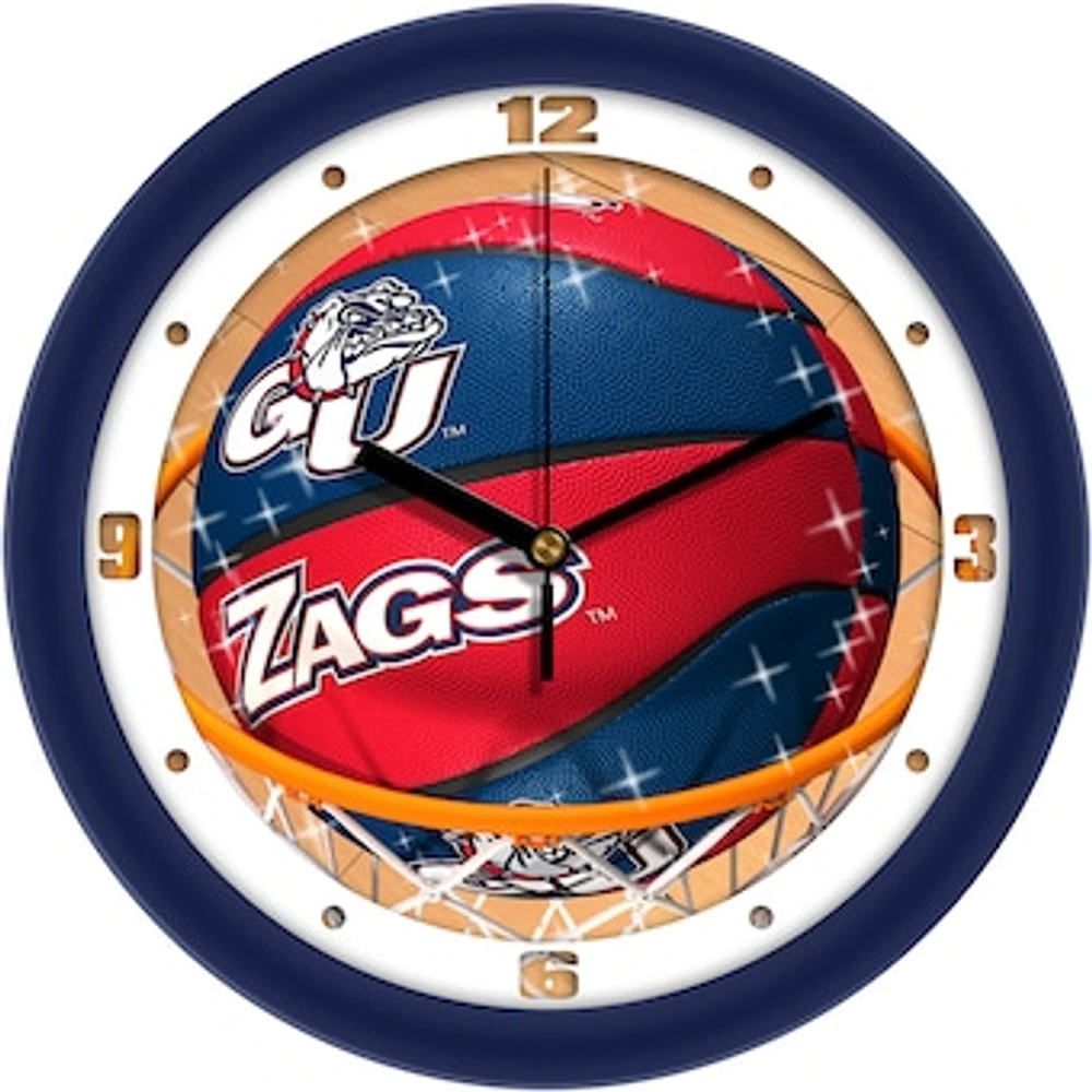 Gonzaga Bulldogs 11.5" Suntime Slam Dunk Wall Clock