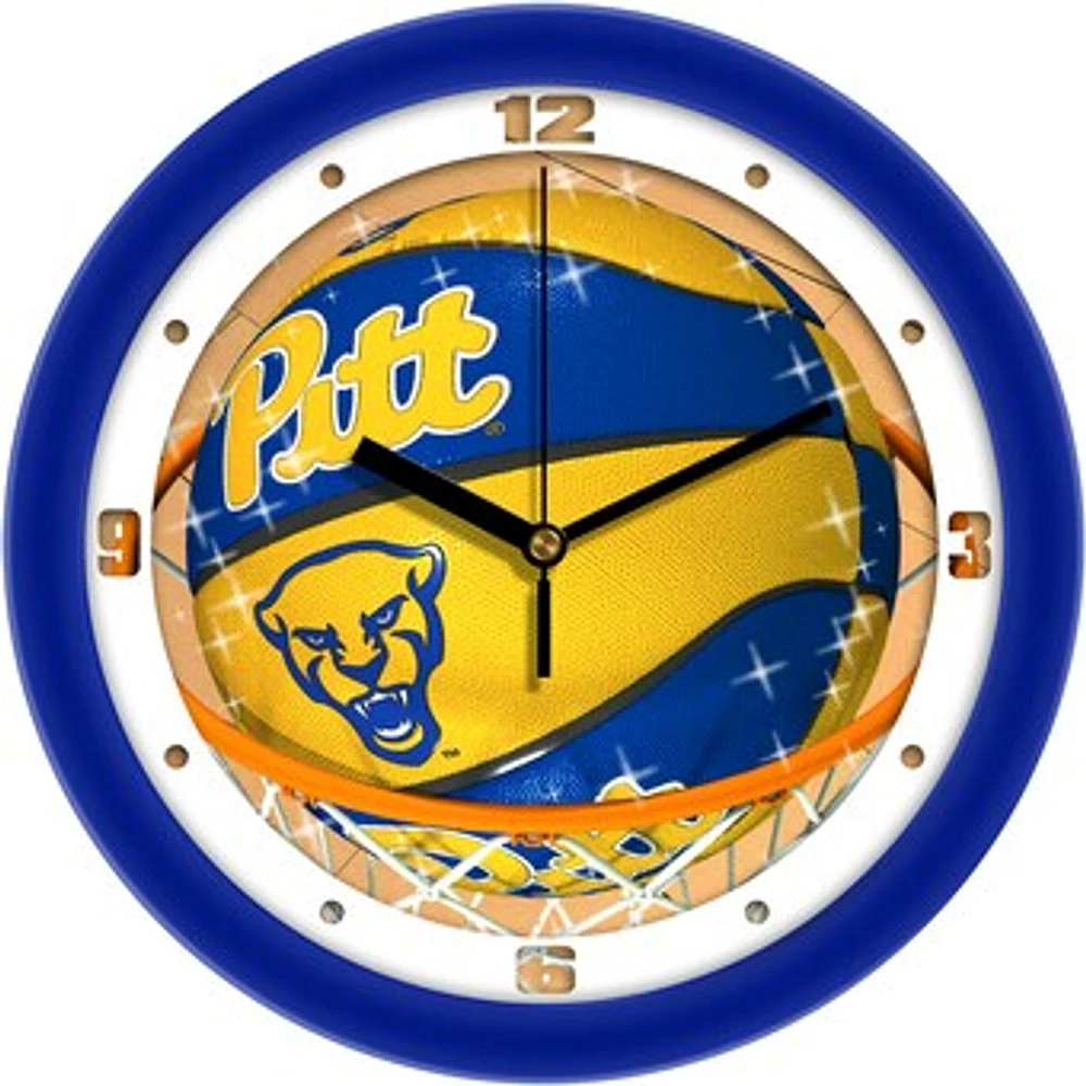 Pitt Panthers 11.5" Suntime Slam Dunk Wall Clock