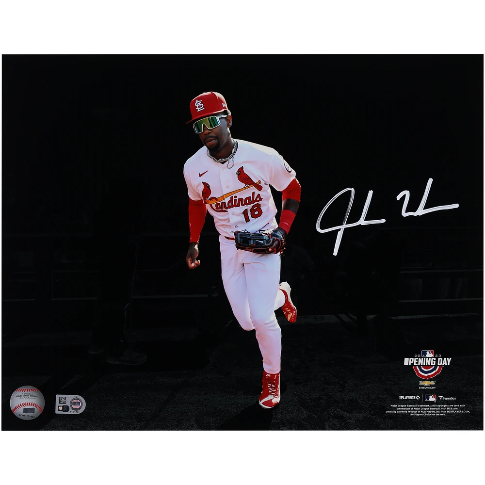 Jordan Walker St. Louis Cardinals Autographed 11" x 14" Opening Day Spotlight Photograph