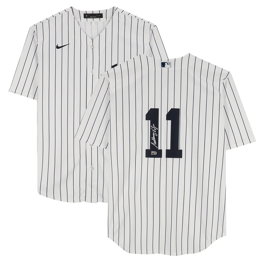 Anthony Volpe New York Yankees Autographed White Nike Replica Jersey