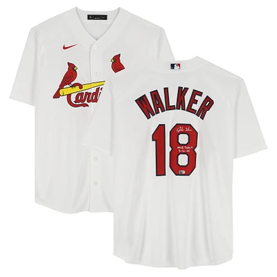 Jordan Walker St. Louis Cardinals Autographed White Nike Replica Jersey with "MLB Debut 3-30-23" Inscription