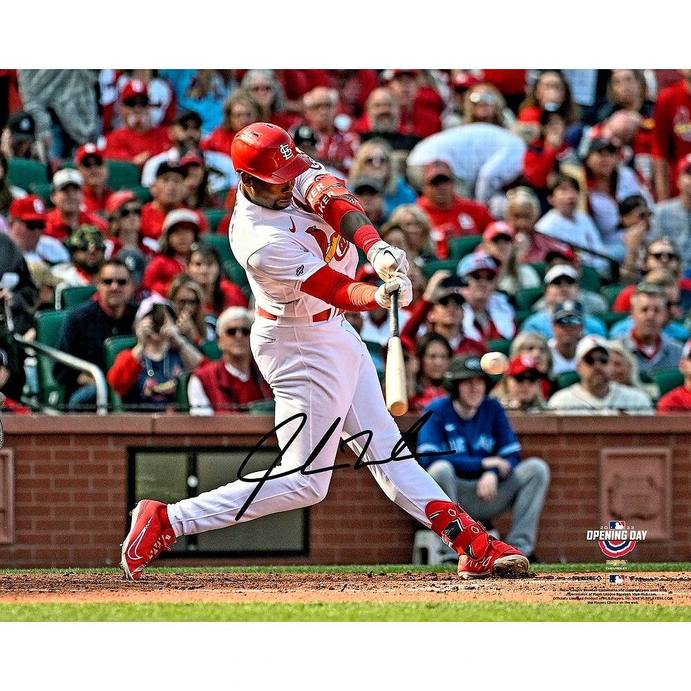 Jordan Walker St. Louis Cardinals Autographed 16" x 20" Opening Day Photograph