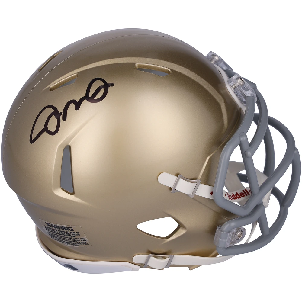 Joe Montana Notre Dame Fighting Irish Autographed Riddell Speed Mini Helmet