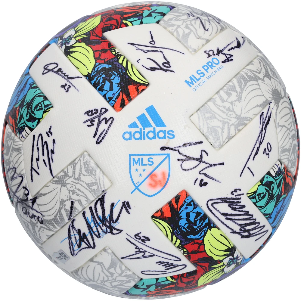 San Jose Earthquakes Autographed Match-Used Soccer Ball from the 2022 MLS Season with Signatures
