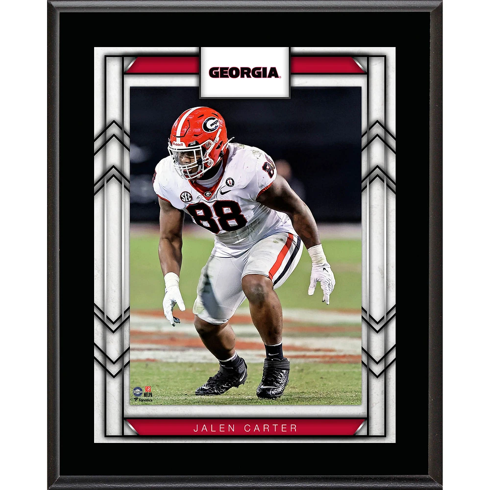 Jalen Carter Georgia Bulldogs Framed 10.5" X 13" Sublimated Player Plaque