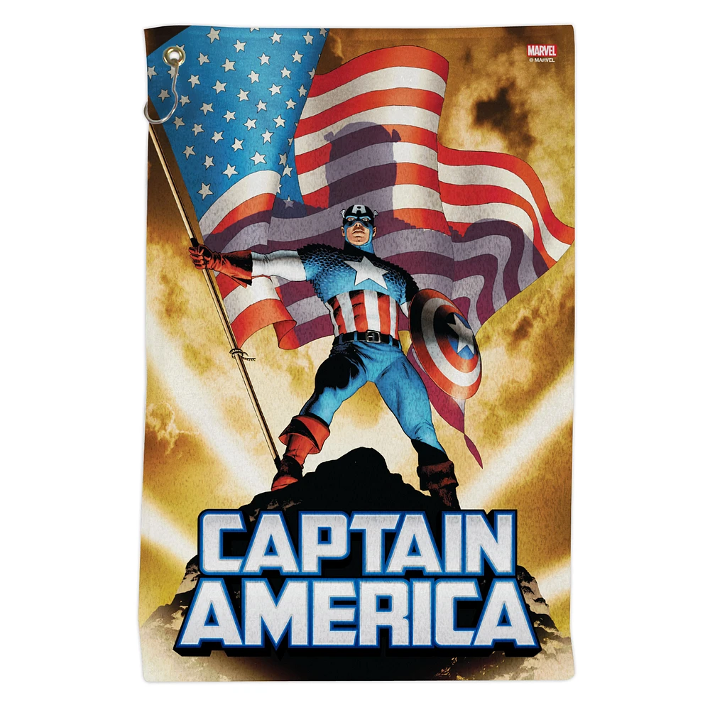 WinCraft Captain America 16'' x 25'' Sports Fan Towel with Hook