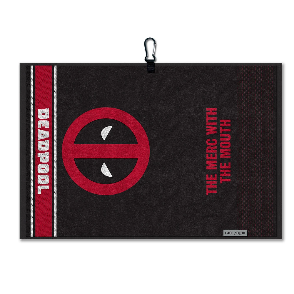 WinCraft Deadpool 16" x 24" Face/Club Jacquard Golf Towel