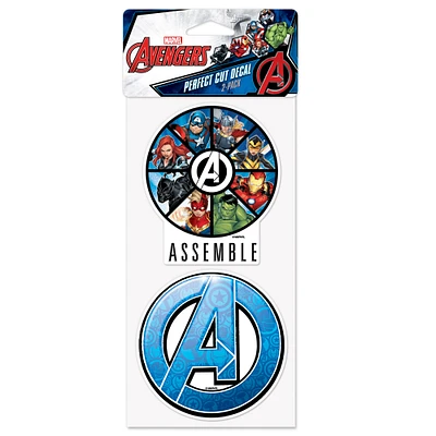 WinCraft The Avengers 2-Pack 4" x 8" Perfect Cut Decal Set