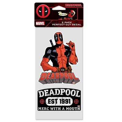 WinCraft Deadpool 2-Pack 4" x 8" Perfect Cut Decal Set