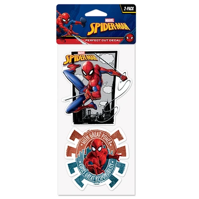 WinCraft Spider-Man 2-Pack 4" x 8" Perfect Cut Decal Set