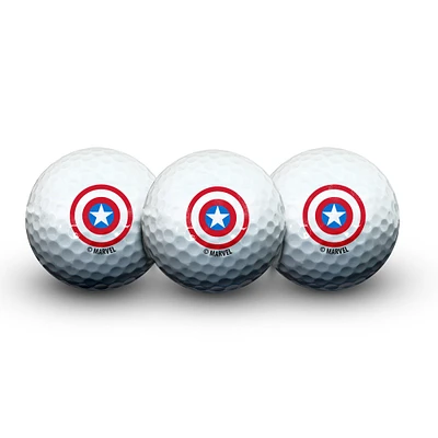 WinCraft Captain America 3-Pack Golf Ball Set