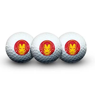 WinCraft Iron Man 3-Pack Golf Ball Set