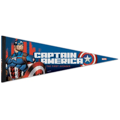WinCraft Captain America 12" x 30" Premium Pennant