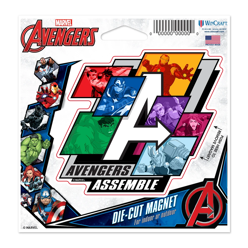 WinCraft The Avengers 4.5" x 6" Die-Cut Magnet