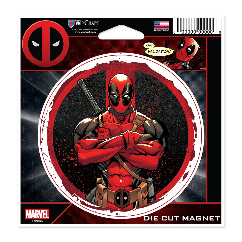 WinCraft Deadpool 4.5" x 6" Die-Cut Magnet