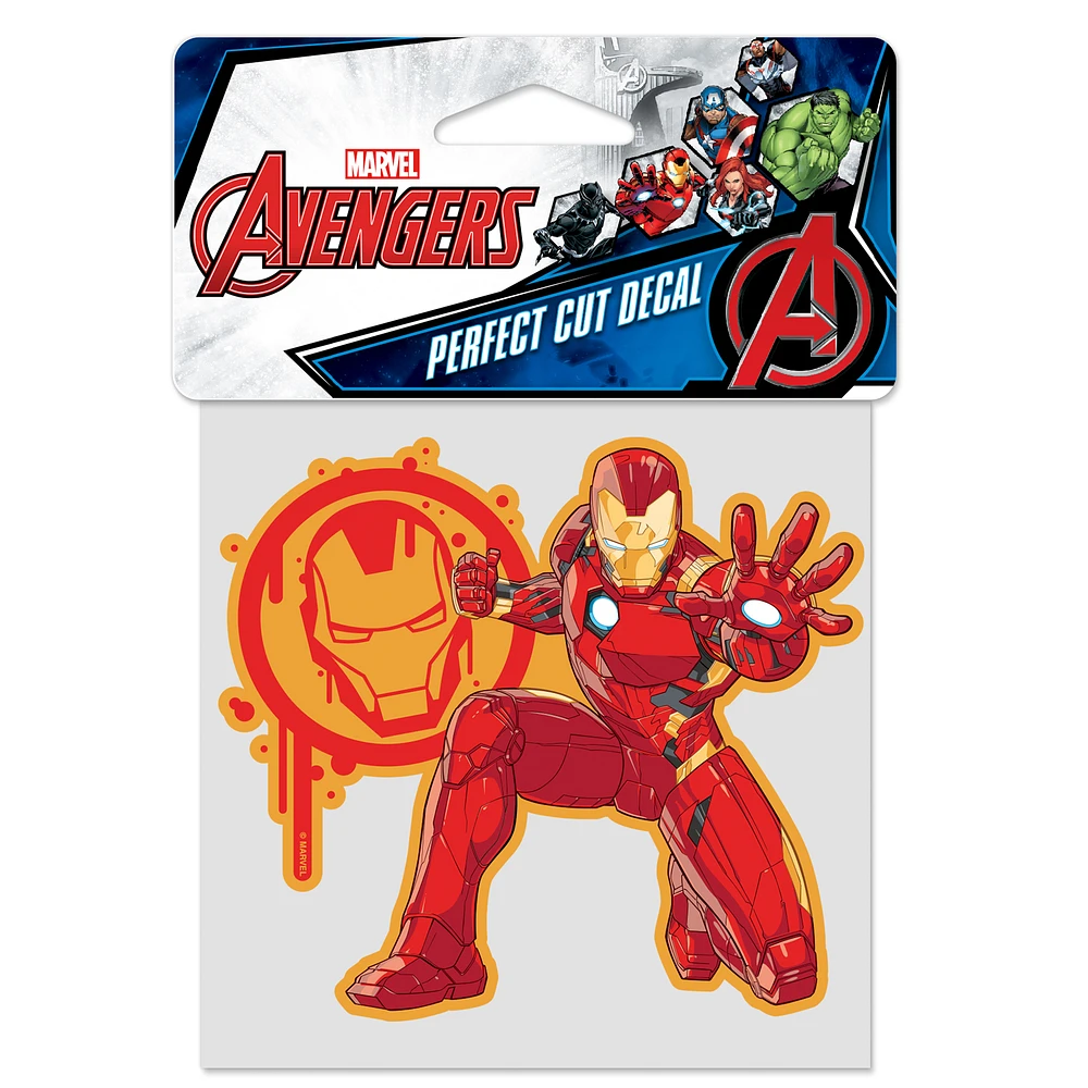 WinCraft Iron Man 4" x 4" Perfect Cut Decal