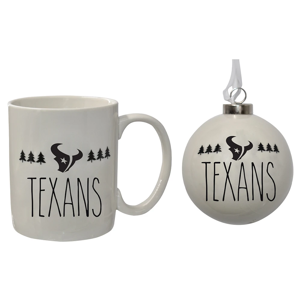 The Memory Company Houston Texans Holiday Ornament & Mug Set