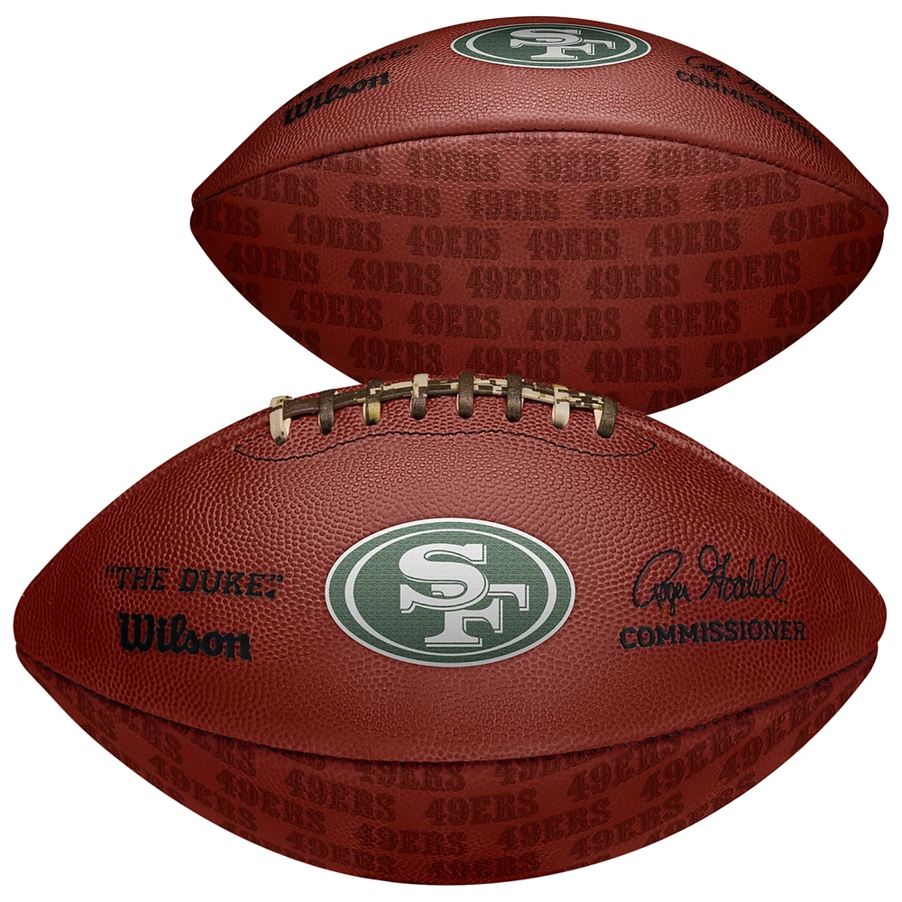 San Francisco 49ers Unsigned Wilson Showcase Duke Pro Football