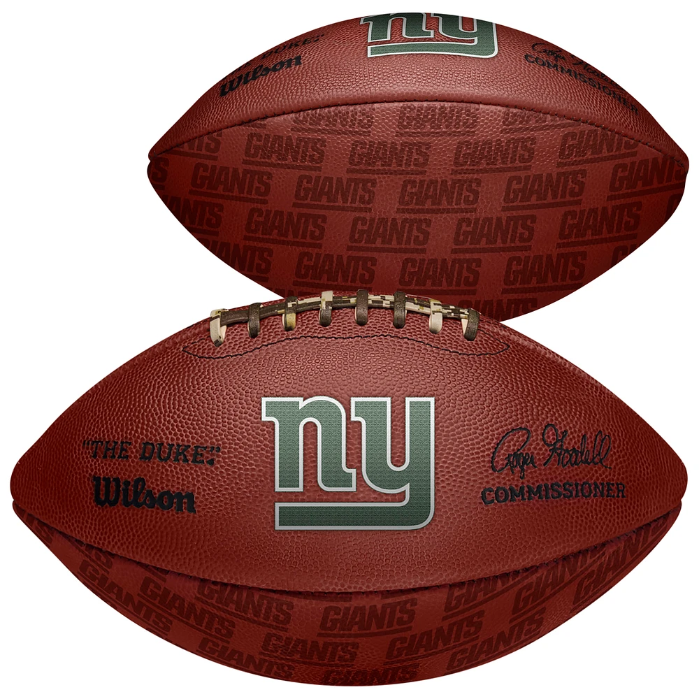 New York Giants Unsigned Wilson Showcase Duke Pro Football