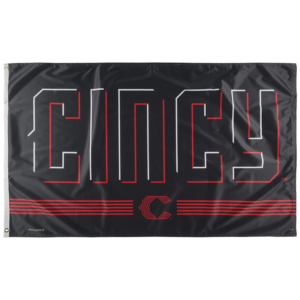 WinCraft Cincinnati Reds 2023 City Connect 3' x 5' One-Sided Deluxe Flag